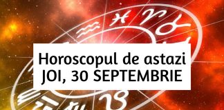 horoscopo zilnic joi 30 septembrie